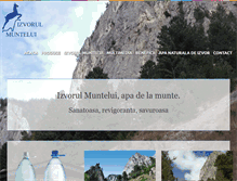 Tablet Screenshot of izvorul-muntelui.ro
